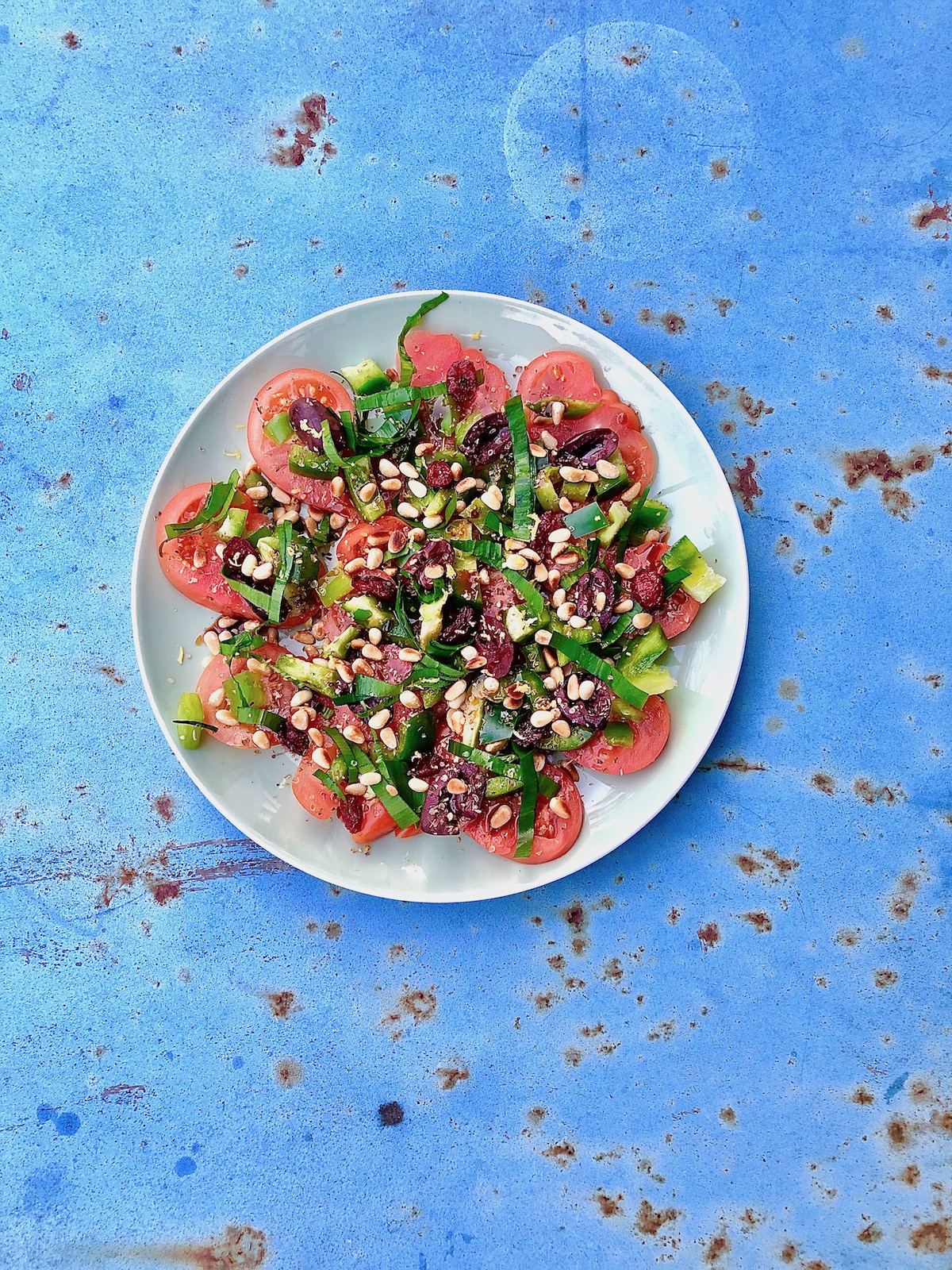 Tomato and Wild Garlic Salad