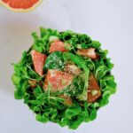 Grapefruit Salad with Hemp Seeds and Pea Sprouts