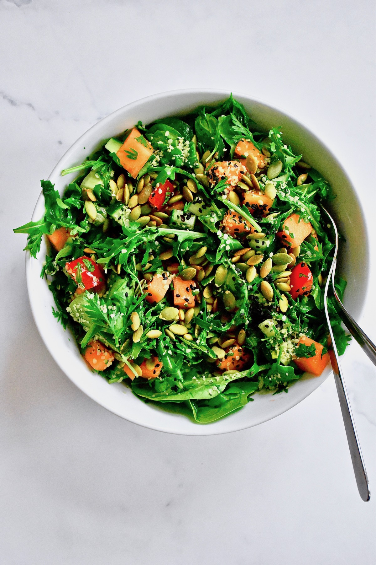 Easy Carrot Greens Salad