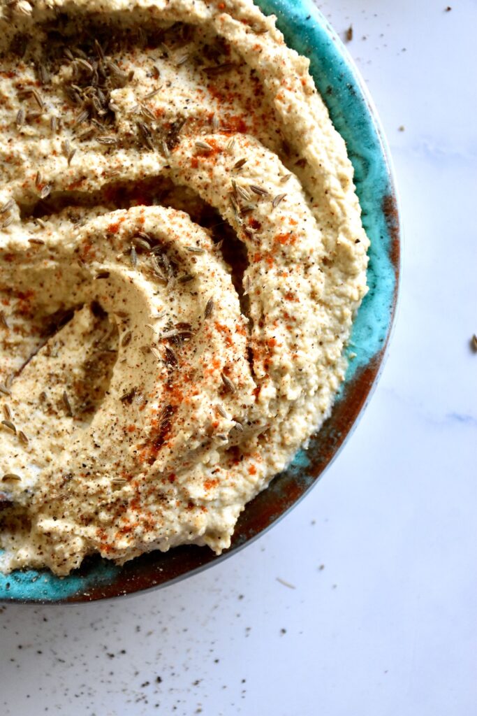 Creamy hummus without oil