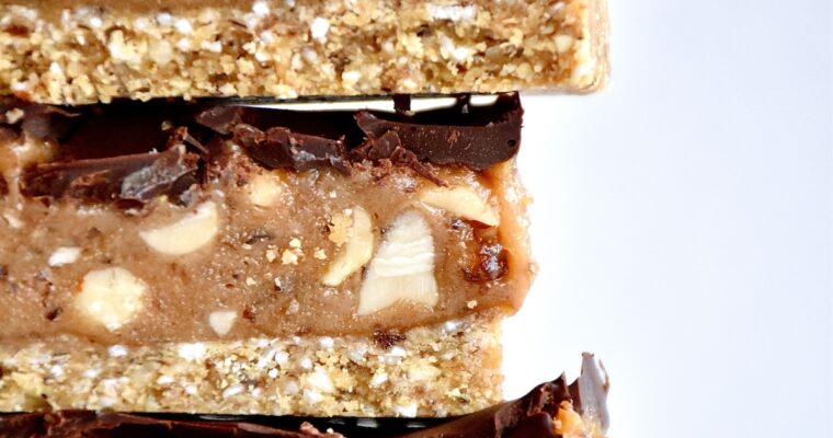 Snickers bars – vegan & glutenfree