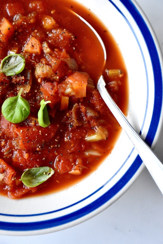 Baked tomato soup