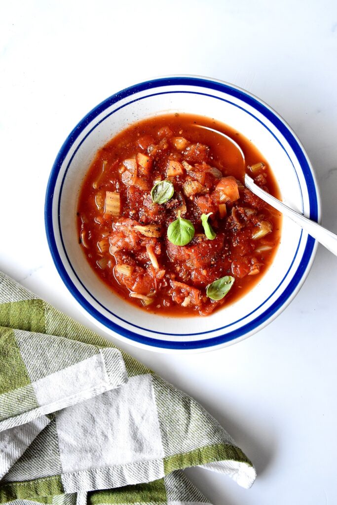 Baked tomato soup