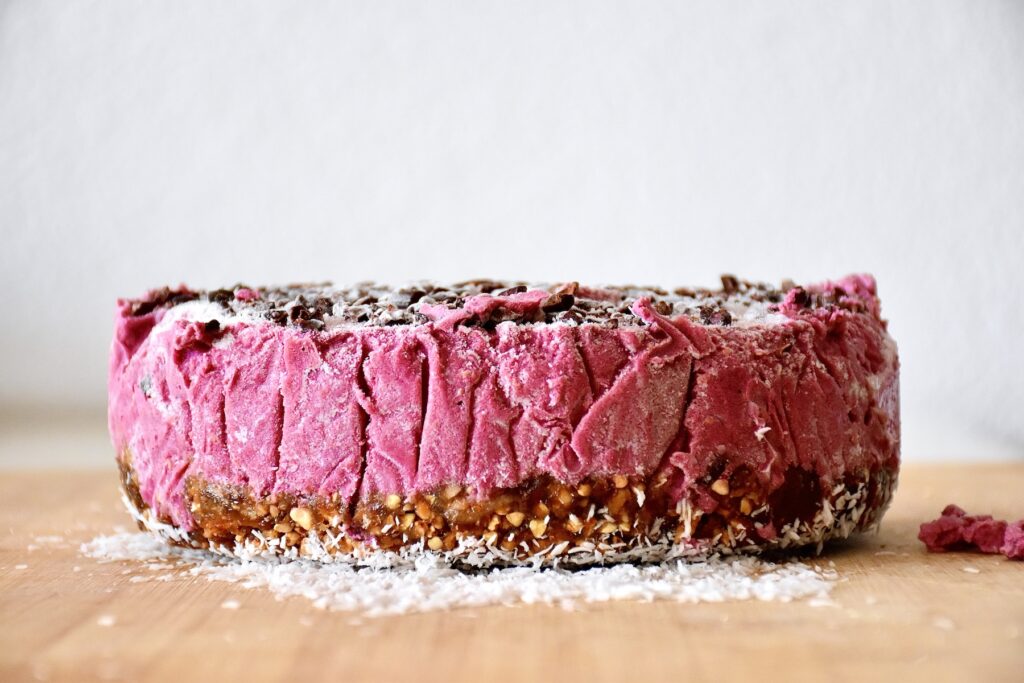 Vegan Strawberry Ice Cream Cake